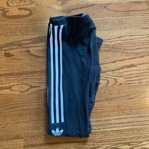 Adidas Embroidered Leggings with striped detail
